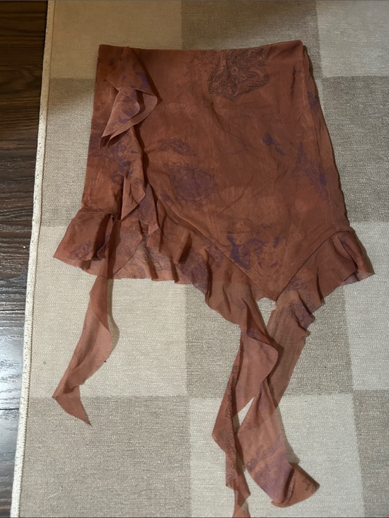 Urban Outfitters Dresses & Skirts - Urban Outfitters Rust Ruffled Asymmetric Women's Skirt